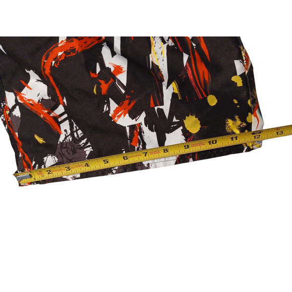 Waimea Board Shorts Mens Sz 36 Black Graffiti Paint Color Splash Art Swim Trunks - Picture 12 of 15